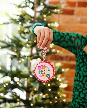 BAH HUMBUG NEEDLEPOINT ORNAMENT