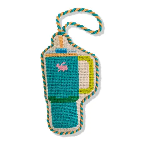 TUMBLER NEEDLEPOINT ORNAMENT