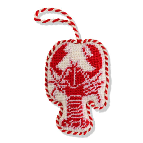 LOBSTER NEEDLEPOINT ORNAMENT