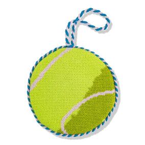 TENNIS BALL NEEDLEPOINT ORNAMENT