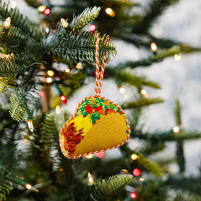 TACO NEEDLEPOINT ORNAMENT