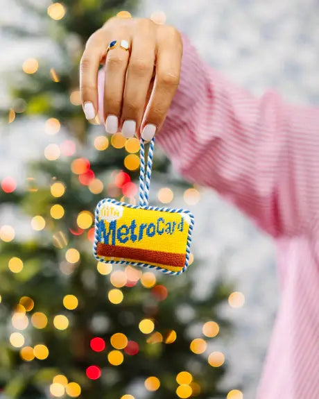 METROCARD NEEDLEPOINT ORNAMENT