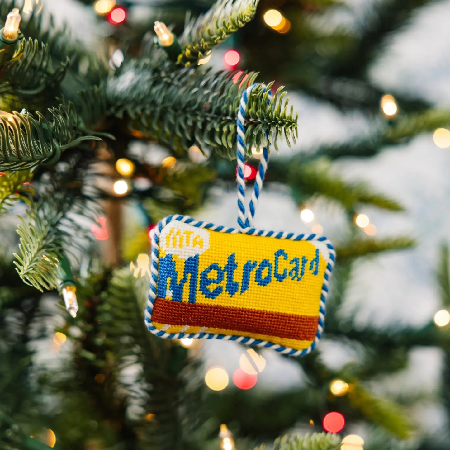 METROCARD NEEDLEPOINT ORNAMENT