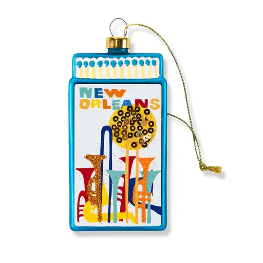 NEW ORLEANS MATCHBOOK ORNAMENT