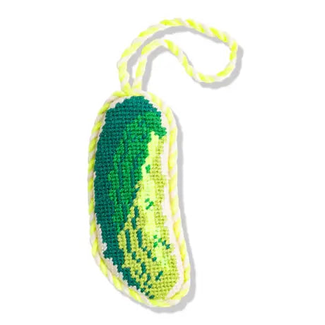PICKLE NEEDLEPOINT ORNAMENT