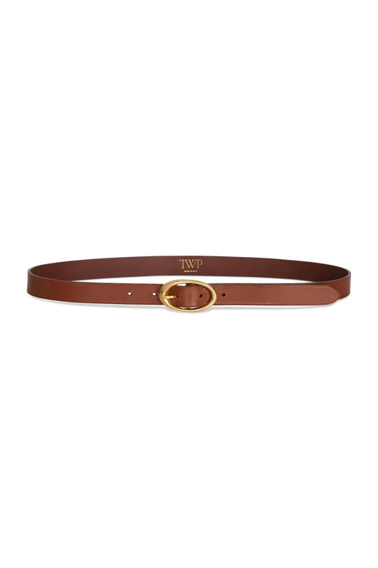 NARROW BELT- COGNAC