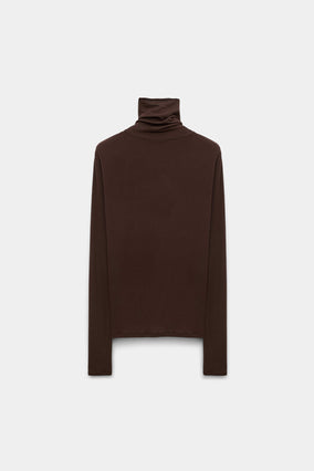 CHIC COMFORT SHIRT- CHOCOLATE