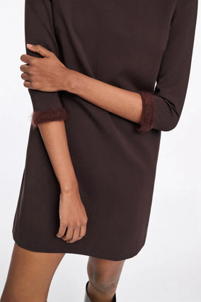 EMOTIONAL ESSENCE DRESS- DARK CHOCOLATE