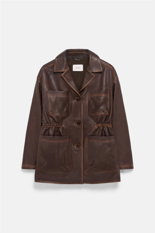 SLEEK STATEMENT LEATHER JACKET