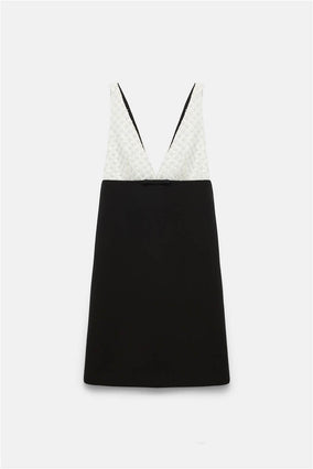EMOTIONAL ESSENCE DRESS- BLACK/WHITE
