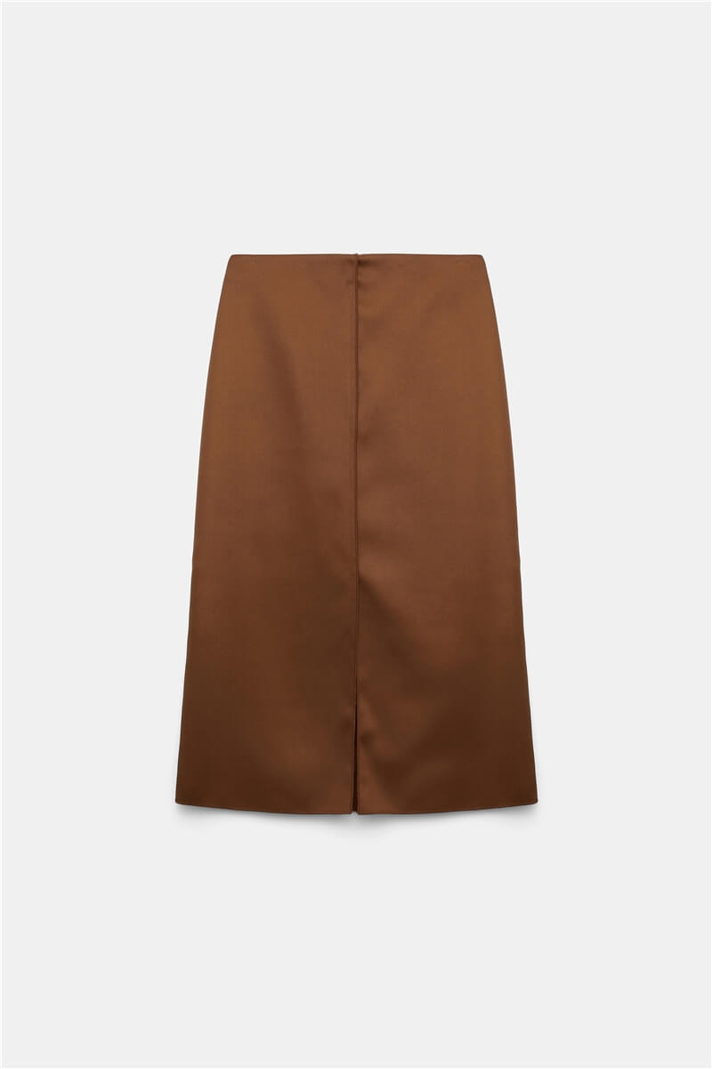 SHINY STATEMENT MIDI SKIRT