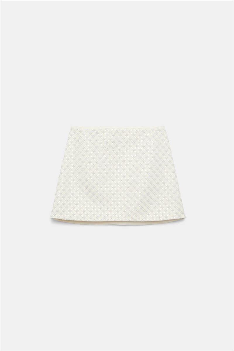 SPARKLING STATEMENT PEARL MINI SKIRT