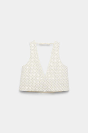 SPARKLING STATEMENT PEARL TOP