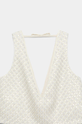 SPARKLING STATEMENT PEARL TOP