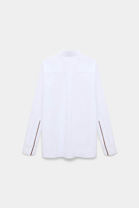 PURE POWER BLOUSE- WHITE/TERRA
