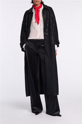 SHEER TWIST BLOUSE- WHITE