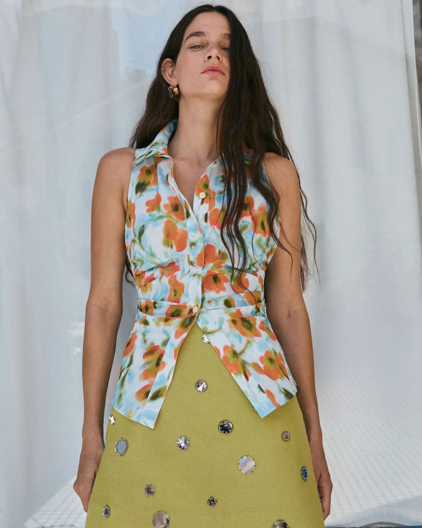 ARI SKIRT-LIME MIST