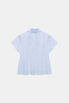 SPORTY ROMANCE SHIRT- SKY