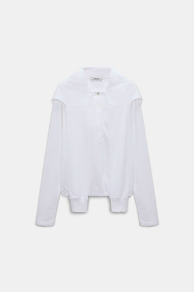 SPORTY ROMANCE SHIRT- WHITE