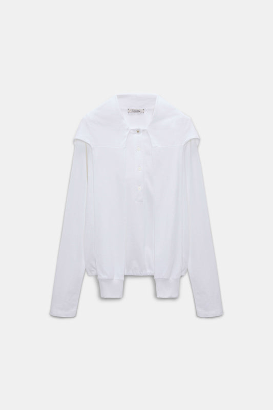SPORTY ROMANCE SHIRT- WHITE