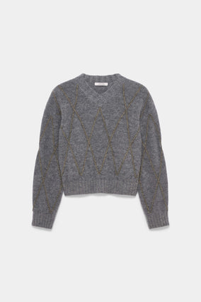 BOLD STRUCTURES PULLOVER- GREY