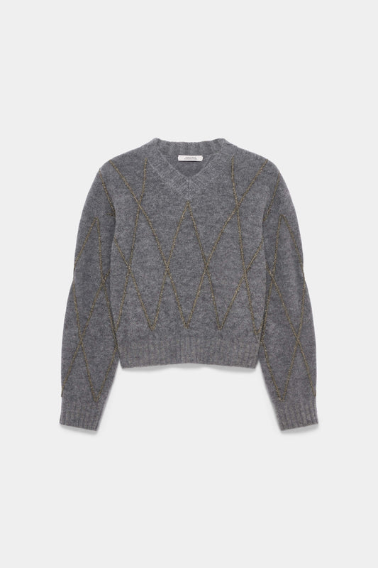 BOLD STRUCTURES PULLOVER- GREY