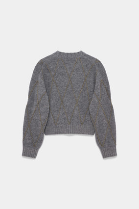 BOLD STRUCTURES PULLOVER- GREY