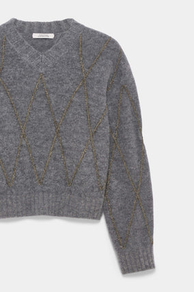 BOLD STRUCTURES PULLOVER- GREY
