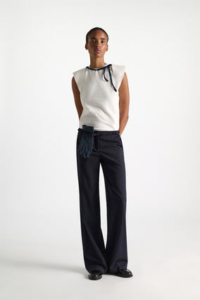 FEMININE FAVORITES TOP- ECRU