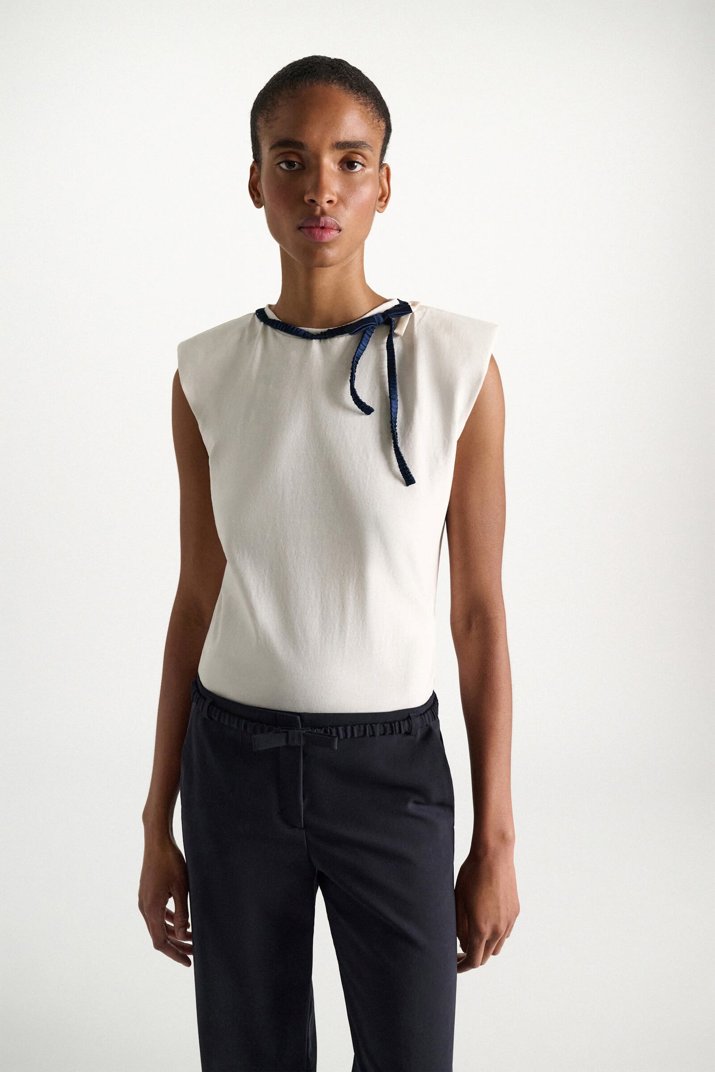 FEMININE FAVORITES TOP- ECRU