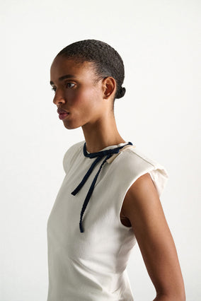 FEMININE FAVORITES TOP- ECRU