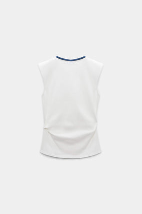 FEMININE FAVORITES TOP- ECRU