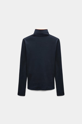 COLORFUL FAVORITES SHIRT- NAVY/RUST
