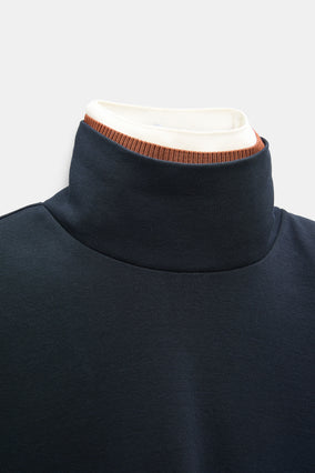 COLORFUL FAVORITES SHIRT- NAVY/RUST