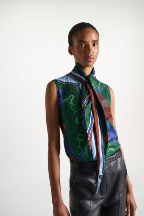 SLEEVELESS COSMIC FUNGHI TOP