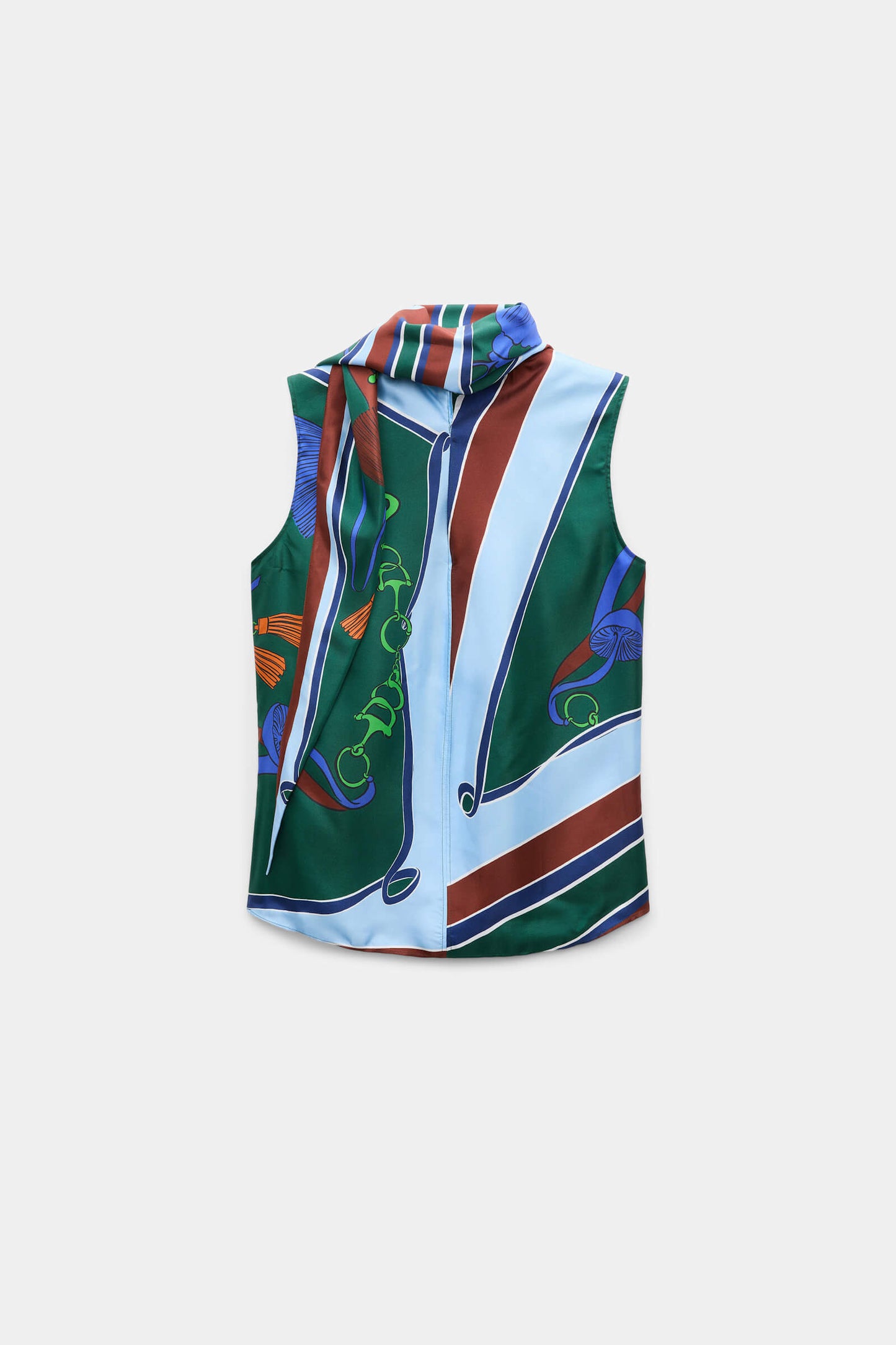 SLEEVELESS COSMIC FUNGHI TOP