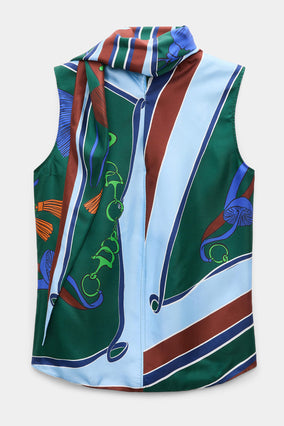 SLEEVELESS COSMIC FUNGHI TOP
