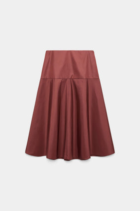 SPORTY ELEGANCE SKIRT- CINNAMON