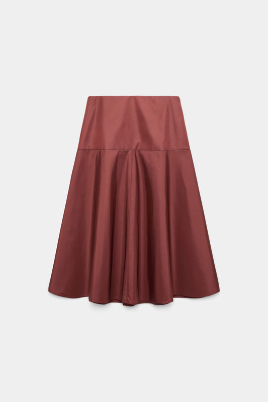 SPORTY ELEGANCE SKIRT- CINNAMON