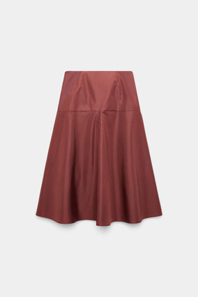 SPORTY ELEGANCE SKIRT- CINNAMON