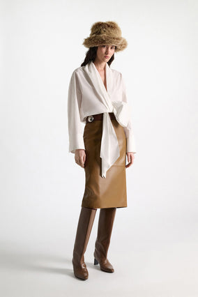POPLIN POWER BLOUSE