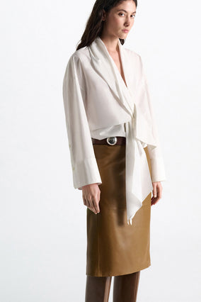 POPLIN POWER BLOUSE