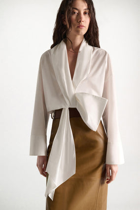 POPLIN POWER BLOUSE