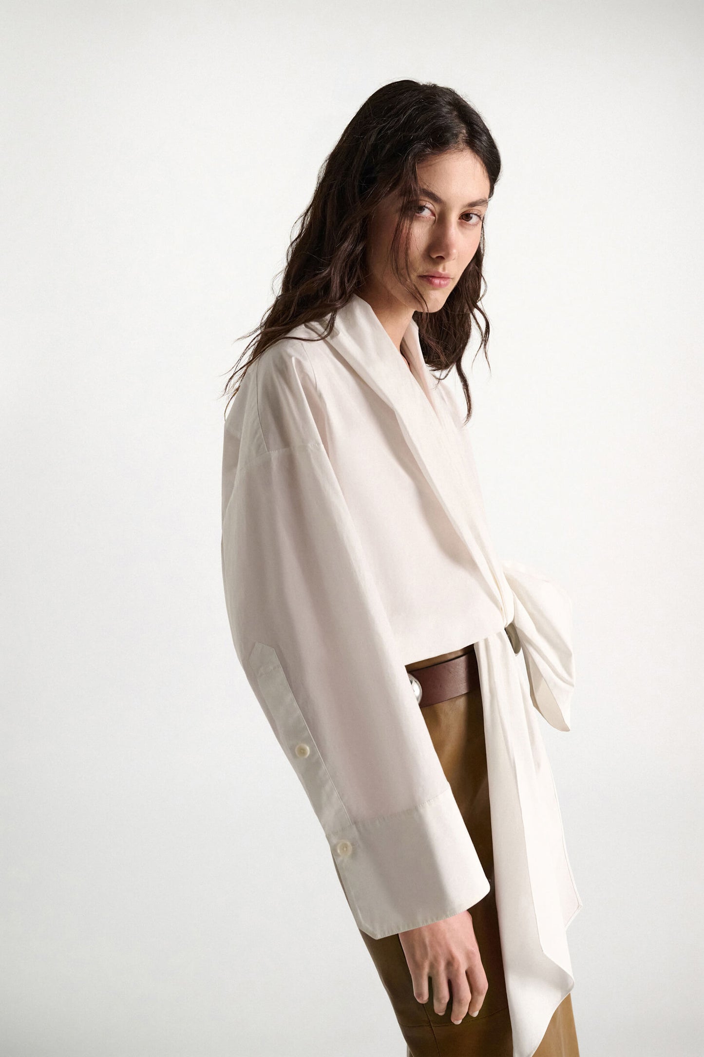 POPLIN POWER BLOUSE