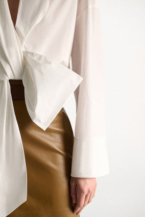 POPLIN POWER BLOUSE