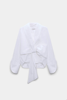 POPLIN POWER BLOUSE