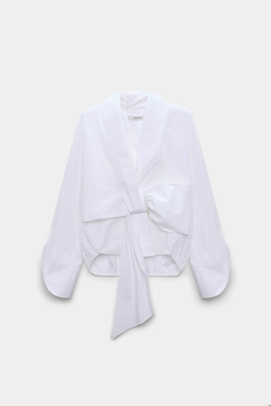 POPLIN POWER BLOUSE