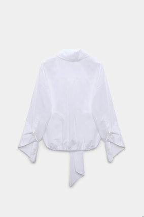 POPLIN POWER BLOUSE