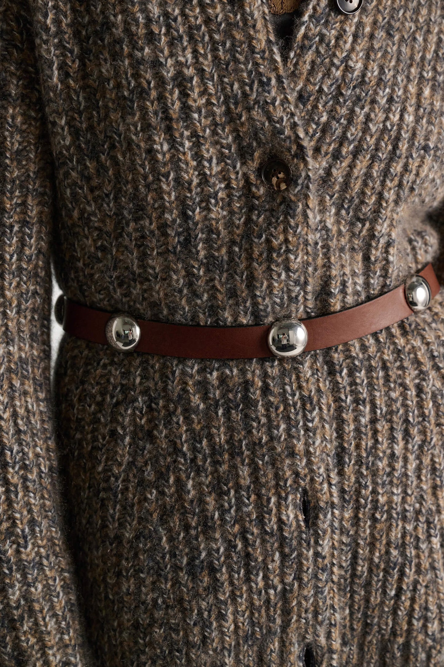 TRUE CUOIO 3cm STUD BELT