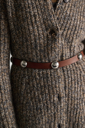 TRUE CUOIO 3cm STUD BELT